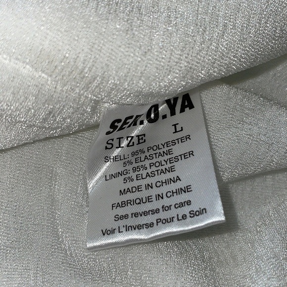 SER.O.YA Virginia Cardigan Women’s Size L White - Picture 11 of 12